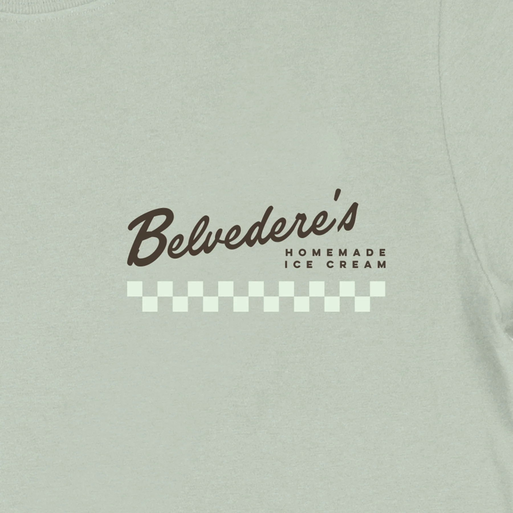 Belvedere's Ice Cream Shop Tee (Mint Chip) - Image 4