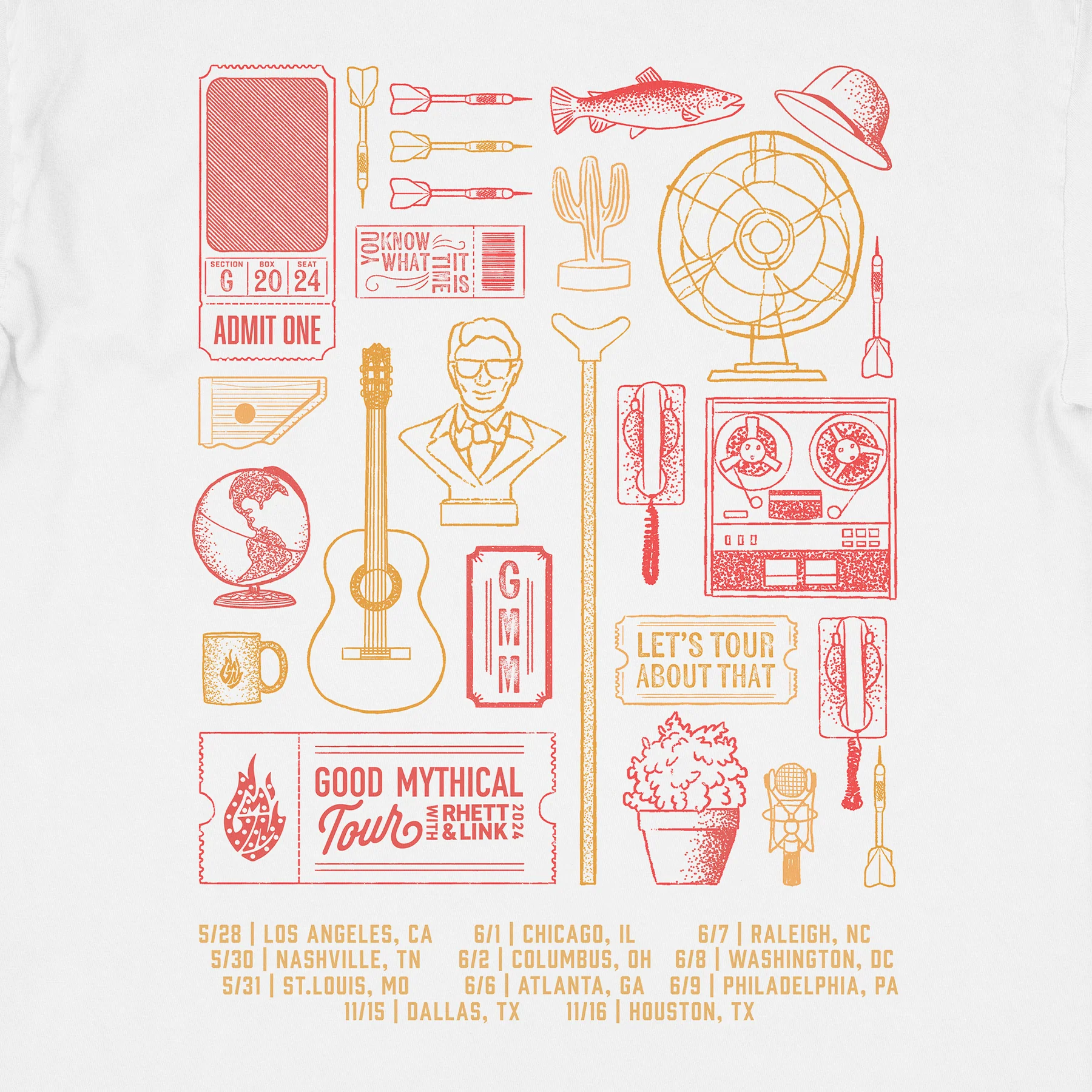 Tour Collage Long Sleeve Tee - Image 4